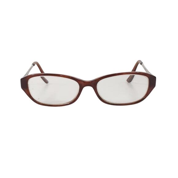 Tura R401 Eyeglass Frames ONLY Oval Purple Brown Metallic Y2K Twee main image 6